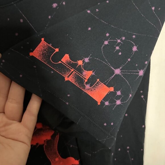 Nike Dri-Fit Lebron James Tee Athletic Cut Constellation Leo the Lion Black XL - Picture 5 of 6